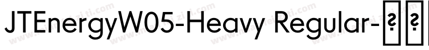 JTEnergyW05-Heavy Regular字体转换